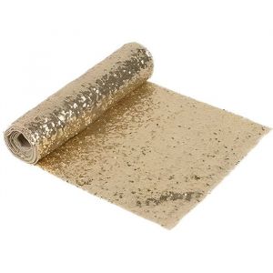 C min De Table Sequins Or 2,50 m 30 cm