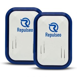 Repulseo R&eacute;pulsif &agrave; Ultrasons Anti Rongeurs V6 [MARQUE FRANCAISE] - Appareil Ultrasonique Anti Souris Rats Interieur - Lot de 2