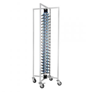 Vogue Porte-Assiettes Garnies Mobile - 84 Assiettes - Acier inoxydable