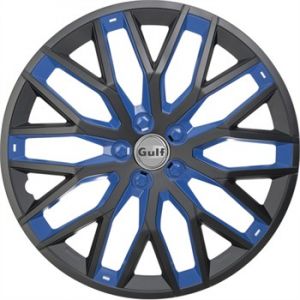 Gulf 4 enjoliveurs noir/bleu GT40 16 pouces