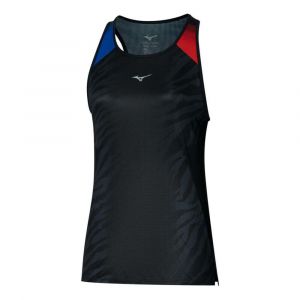 Mizuno DryAeroFlow Graphic Tank Maillot De Course Femmes - Rouge, Bleu, Taille M