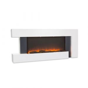 Klarstein Studio Light & Fire 2 Cheminée électrique 1000W 8 /2000W MDF - blanche