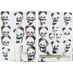 Ruedelafete Stickers Panda x 25
