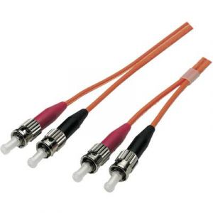 EFB Elektronik C&acirc;ble de raccordement fibre optique O6013.1 [1x ST m&acirc;le - 1x ST m&acirc;le] 50/125&micro; Multimode OM2 1 m
