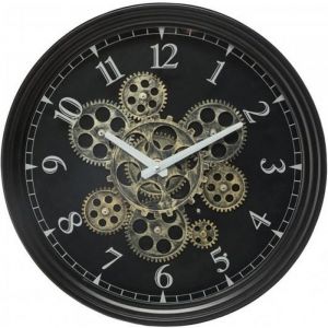 Atmosphera Horloge m&eacute;canique noire, m&eacute;tal Diam&egrave;tre 37 cm