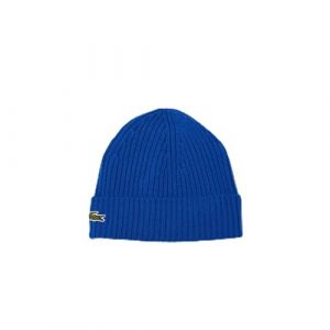 Lacoste Bonnet logo revers maille laine