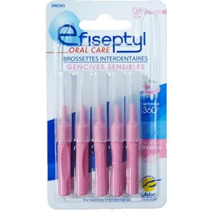 Efiseptyl 5 Brossettes Gencives Sensibles 0,6 mm