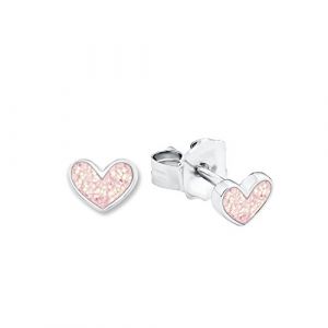 Image de Prinzessin Lillifee Boucles d'oreilles pour enfant en forme de cœur en argent 925 rhodié - 1.74 gr - 541978