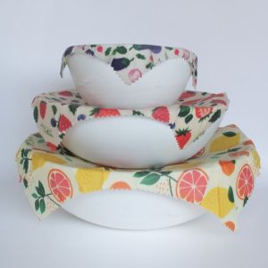 Angie be Green Trio de bee wrap a la cire d'abeille S/M/L