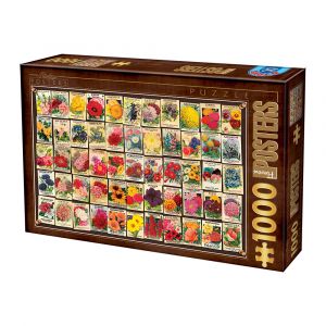 Dtoys Puzzle Vintage Collage - Fleurs