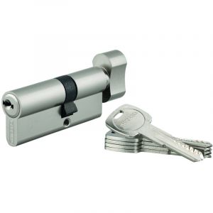 THIRARD Cylindre de serrure à bouton Trafic 6 unikey (achetez-en plusieurs, ouvrez avec la même clé), 30Bx40mm, 5 clés