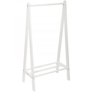 Well Home Porte-manteau en bois pour enfant Blanc