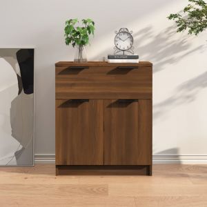 Image de VidaXL Buffet Chêne marron 60x30x70 cm Bois d'ingénierie