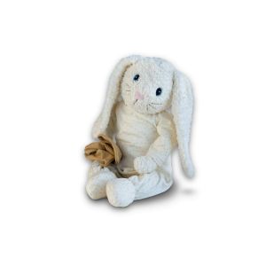 Peluche doudou lapin Hoopsi crème - Hugzzeee Friends