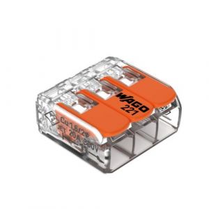 Wago Bo&icirc;te de 100 bornes 3 entr&eacute;es s&eacute;rie 221