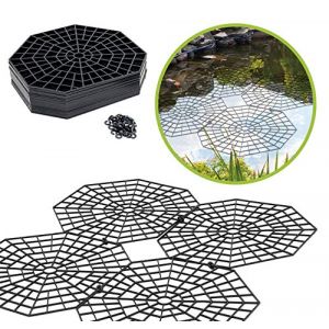 Image de Gardigo UPP grilles de Protection pour &eacute;tang I Protection Bassin ext&eacute;rieur Contre Les Oiseaux I Protection des Poissons I par grilles 26,5 &times; 31,5 &times; 0,3 cm - Lot de 20 grilles