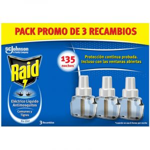 Raid Proteccion Antimosquitos x 3 recambios