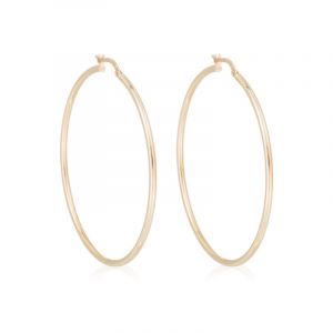 Instant d'Or - Boucles d'oreilles Créoles Santa or jaune