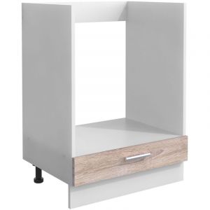 Vcm Armoire De Four Largeur 60 Cm Armoire De Four Armoire De Four Esilo Compartiment Supplémentaire Clapet
