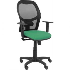 Image de Chaise de Bureau P&C 6B10CRN Avec accoudoirs Vert clair Vert &eacute;meraude