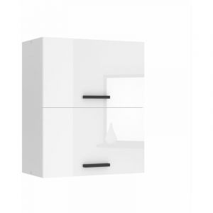 Meuble Haut Cuisine SGP2-60 i Meubles de Cuisine - Mural, Rangements, 2 Portes i Taille: 29,6 x 60 x 72 cm i Armoire Murale avec Poignée en Métal i