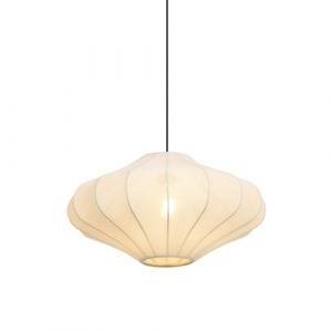 Qazqa Plu - Suspension - 1 lumière - ø 50 cm - Crème - Japandi - éclairage intérieur - Salon i Chambre i Cuisine i Salle à manger
