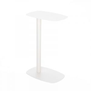 Image de DRAWER Bout de canap&eacute; en m&eacute;tal H66cm - Beige - Sidy