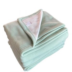 LNT France Couverture Polaire luxe, 180 x 220 cm, 100% Polyester 450 g/m2 traité Non-feu - Couverture double couleur, Ultra Chaude,