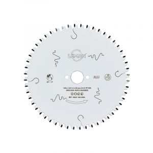 Leman Lame de scies circulaires hm fine pour aluminium, diamètre 260 mm, 80 dents tp négative