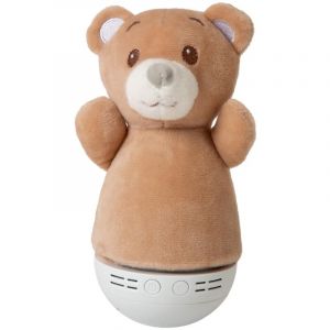 Lucide Dolly - Lampe de table pour chambre d'enfant - Piles - LED - 1 x 3 W 2700 K - Avec fonction musique - Marron