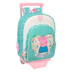 Safta Sac à dos - polypropylène, acier peint, PVC - Peppa Pig "Pretty Flowers"