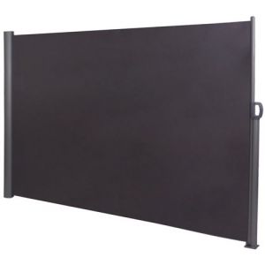 CLP Panneau Brise Vue pour Jardin Ou Terrase Lovington I Paravent De Confidentialité avec Cadre en Al ini Et Store résistant aux UV, Couleur:Anthracite, Taille:180x300 cm