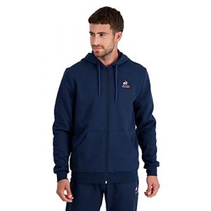 Le Coq Sportif Sweat à capuche Homme ESS FZ N°4 M Bleu