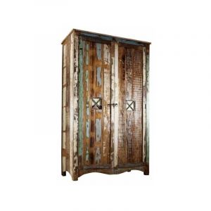 Armoire - Bois massif recyclé multicolore laqué - Inspiration Ethnique - NATURE OF SPIRIT 42
