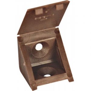 C&icirc;me Lot De 4 Taquets &Agrave; Visser, Plastique Brun