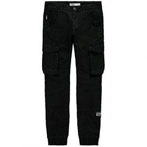 name it Les Pantalons Bamgo Regular Fitted Twill 176 cm Black