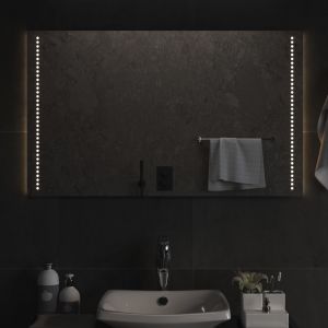 VidaXL Miroir de salle de bain à LED 100x60 cm - Transparent