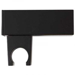 Kiamami Valentina Support Mural Pour Pommeau De Douche Mural Carr&eacute; En Noir Mat