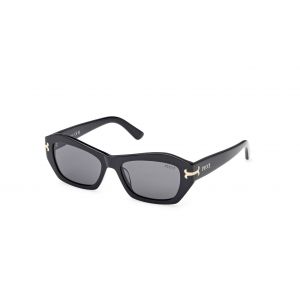 Emilio Pucci Femme EP0235 01A Lunettes de soleil Ac&eacute;tate Noir Fum&eacute;e G&eacute;om&eacute;trique Normale