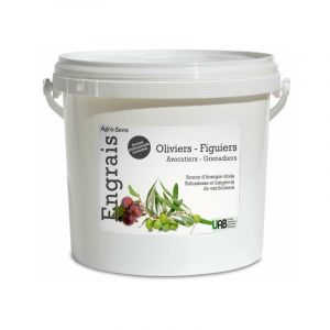 Agro Sens Engrais oliviers, figuiers et fruitiers mediterranéens - Seau 4 kg