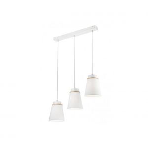 Suspension fil AGUSTINO 3xE27/60W/230V blanche