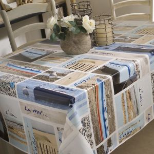 Calitex Toile Cirée Bretagne Finition Biais 140x250 cm