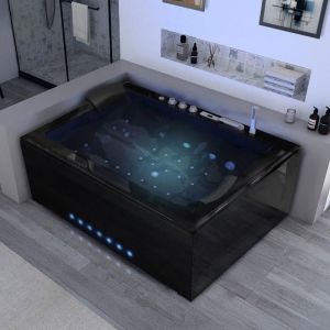 Distribain Baignoire balnéo Elle&Lui Blac