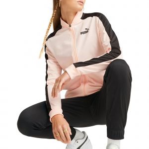 Puma Surv&ecirc;tement Baseball Tricot femme, pointure X-Small - Rose - Taille X-Small