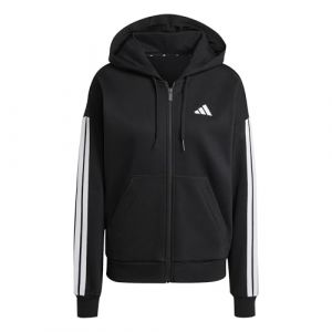 Adidas Sweatshirt à capuche zippé en polaire femme Essentials 3-Stripes