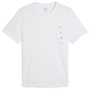 Puma M TAD Tech Triblend Tee, T-Shirts Mixte White,