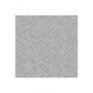 D&eacute;coweb Sol Vinyle First - Imitation t&ocirc;le m&eacute;tallique Grain de Riz - Rouleau de 4m x 2m