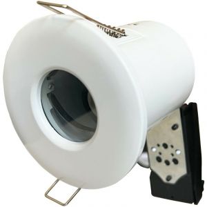 Europalamp Support Spot BBC Blanc IP65 avec Douille GU10