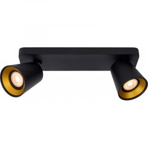 Spot en aluminium noir 12,3 cm