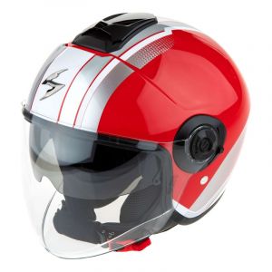 Scorpion Exo Casque jet -City II Vel rouge/blanc- S